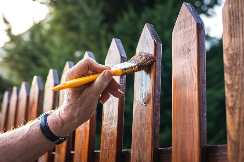 Staining a Wooden Fence
