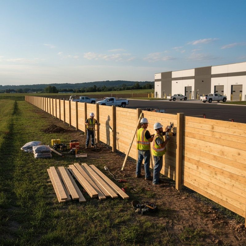 Wood Fence Installation detail