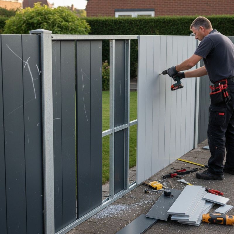 Steel Fence Replacement